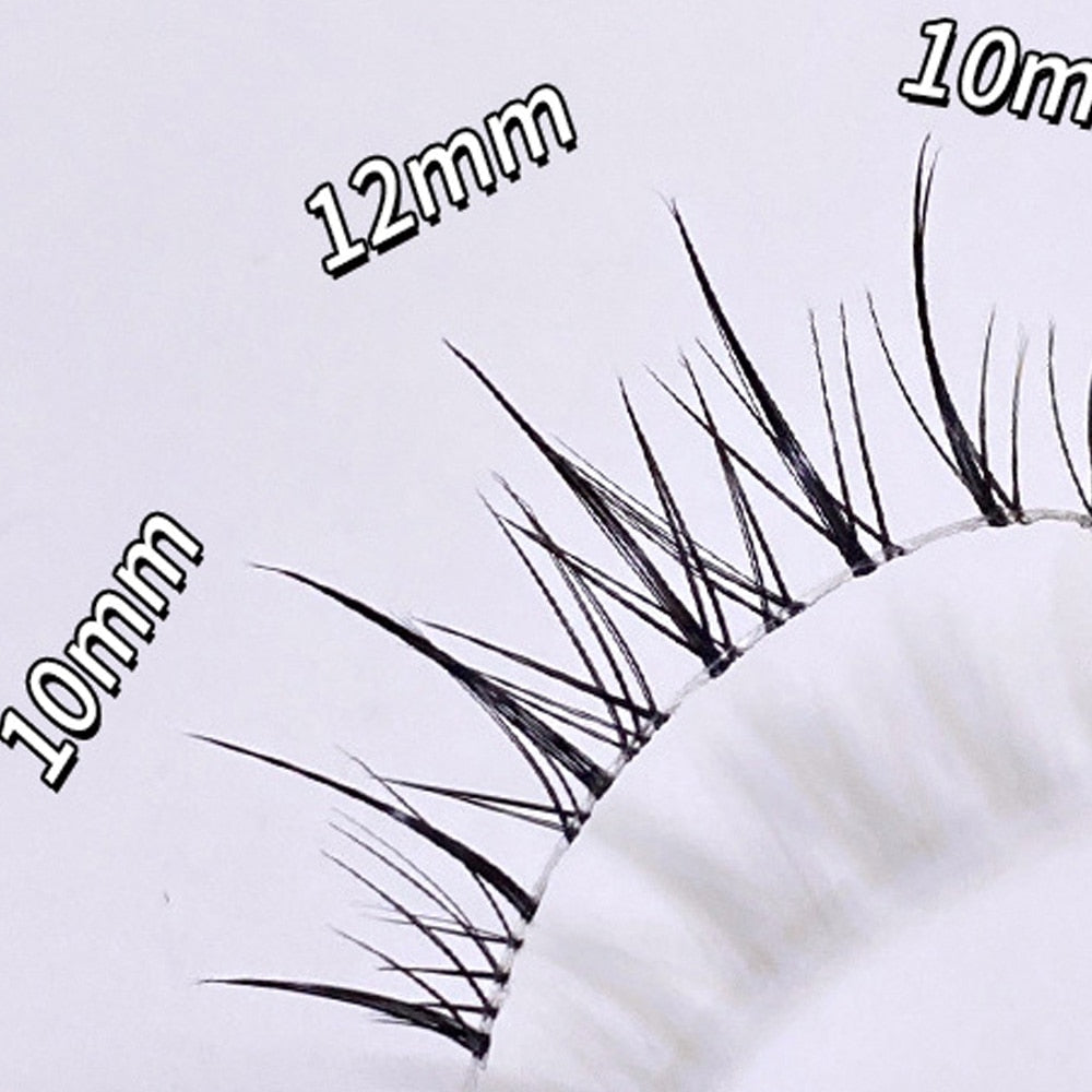 Natural False Eyelashes 5pairs 3D Faux Mink Eyelash Wispy Fluffy Soft Extension Hand Made Short Fake Lashes