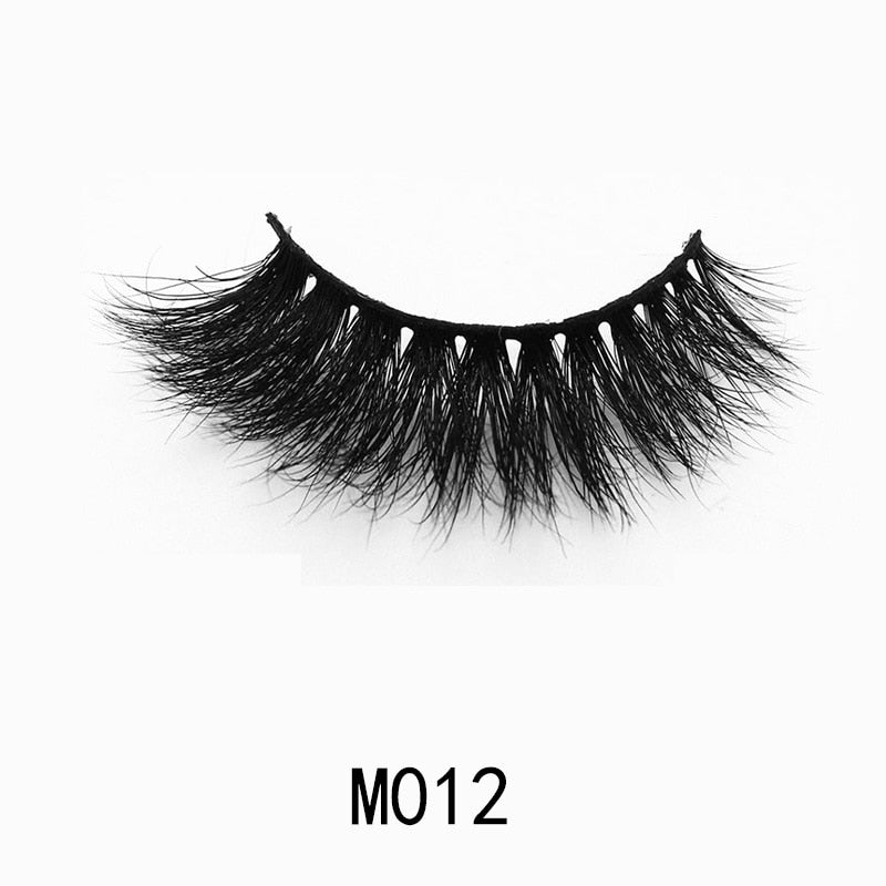 Handmade Mink Eyelashes 3D Curl Winged Natural Realistic Messy End Eye Elongated Thick False Eyelashes Soft Fake Eyelashes