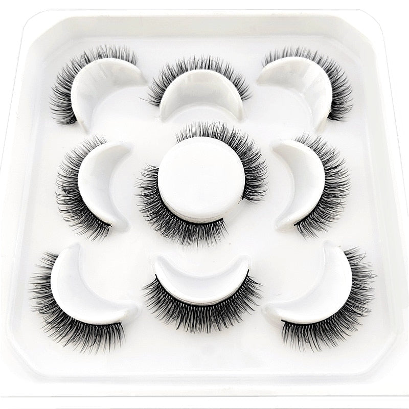DD Curl 10-23mm Lashes 3D Mink Eyelashes Reusable Fluffy Strip Lashes eyelashes extensions