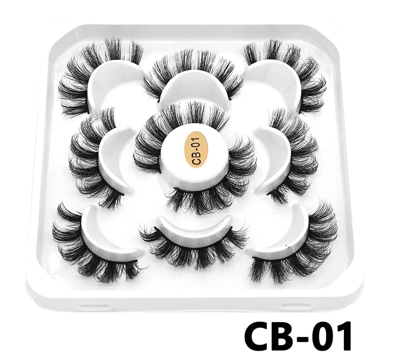 DD Curl 10-23mm Lashes 3D Mink Eyelashes Reusable Fluffy Strip Lashes eyelashes extensions