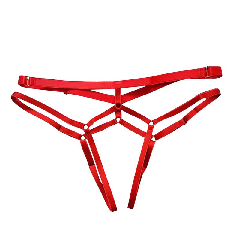 Sexy Women Bandage Hollow Out Thong Panties Lingerie T Back Transparent Lingerie Ladies Open Crotch Toy Panties Underwear