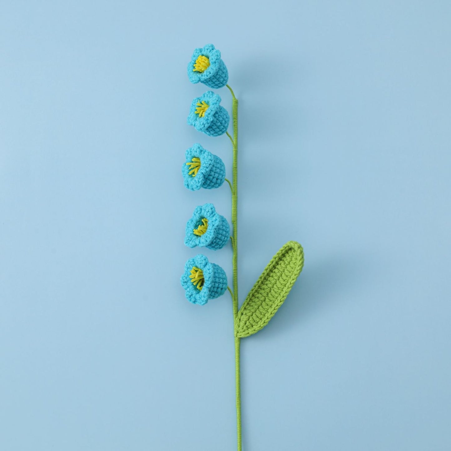Knit Flower Lily Tulips Fake Flowers Bouquet Decoration Hand-woven Home Decorate Creative Knitting Flowers