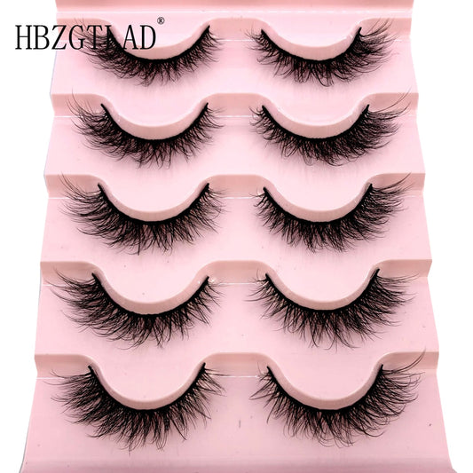 5 Pairs 3D Eyelashes Natural Thick False Eyelashes Fake Lashes