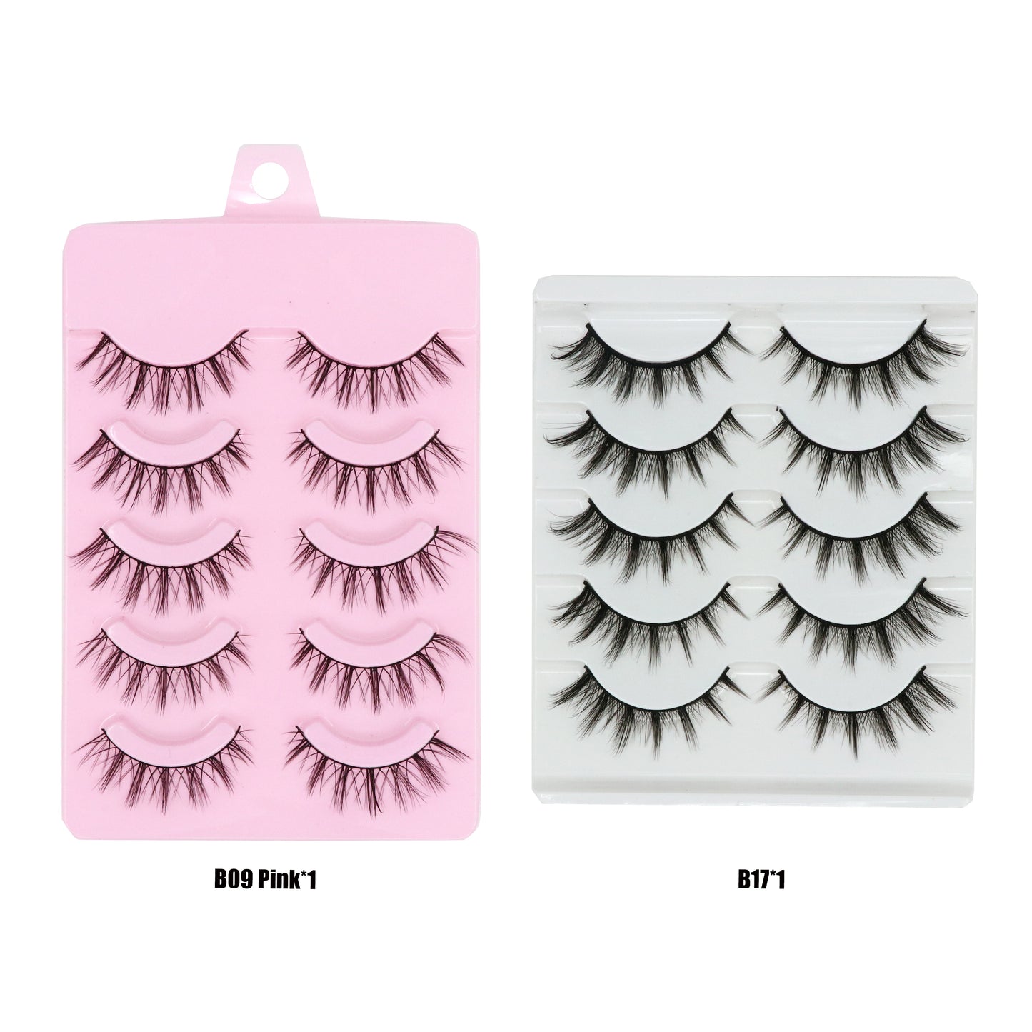 5 Pair Manga Lashes Little Devil Anime Cosplay Natural Wispy Fairy Cross Lashes Manga Fake Eyelashes
