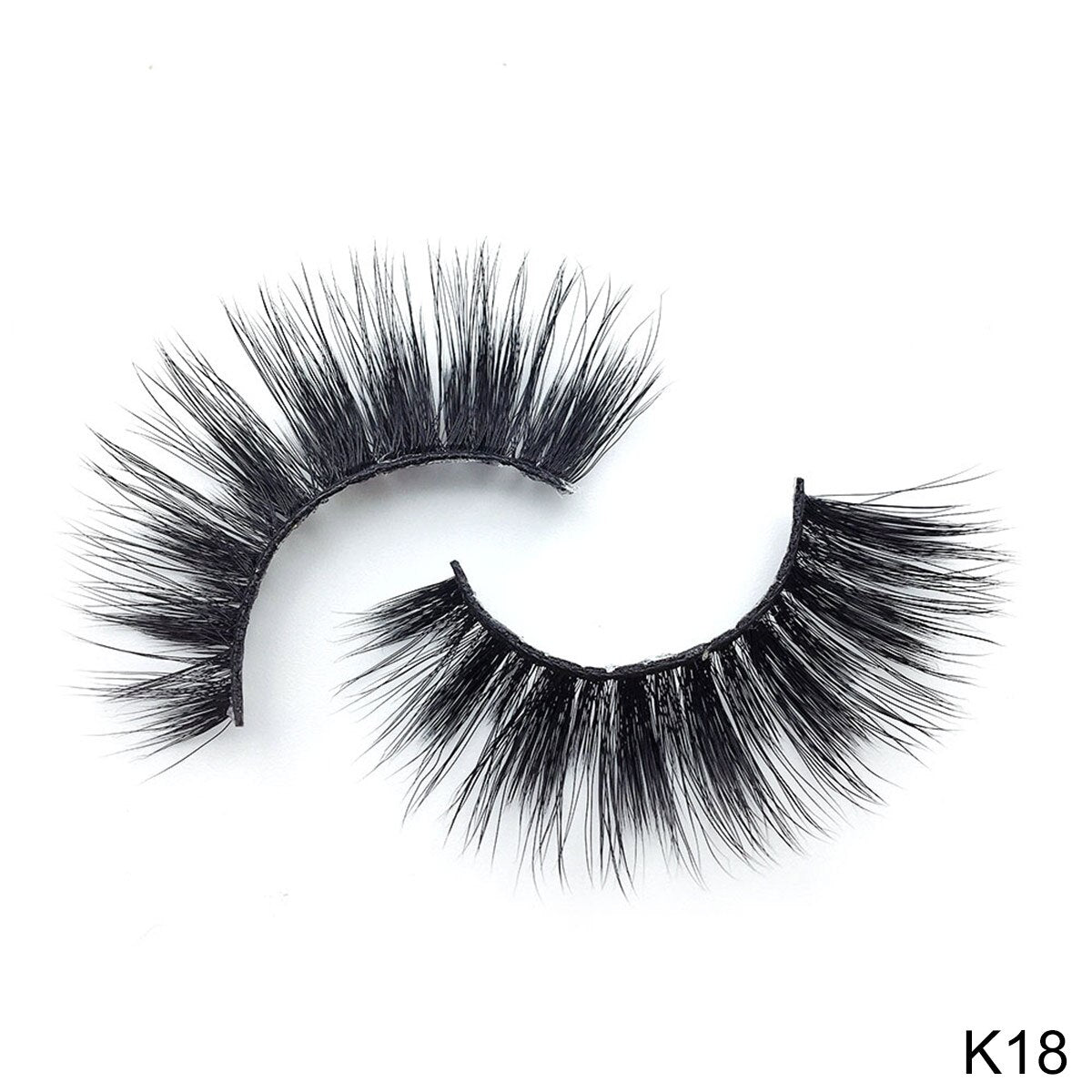 Mink Eyelashes 3D Curl Winged Natural Handmade Realistic Messy End Eye Elongated Thick False Eyelashes Soft Fake Eyelashes
