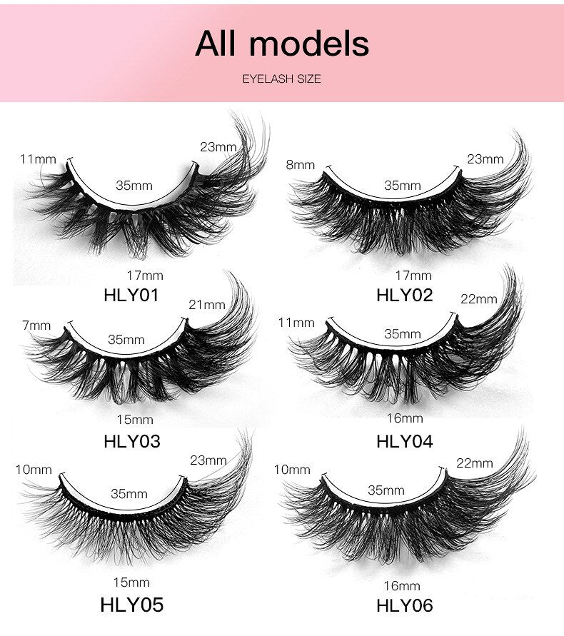 Cat Eye Lashes 10 Pairs Natural Fluffy Messy False Eyelashes Dramatic Tapered Foxy Faux Mink Lashes Cils