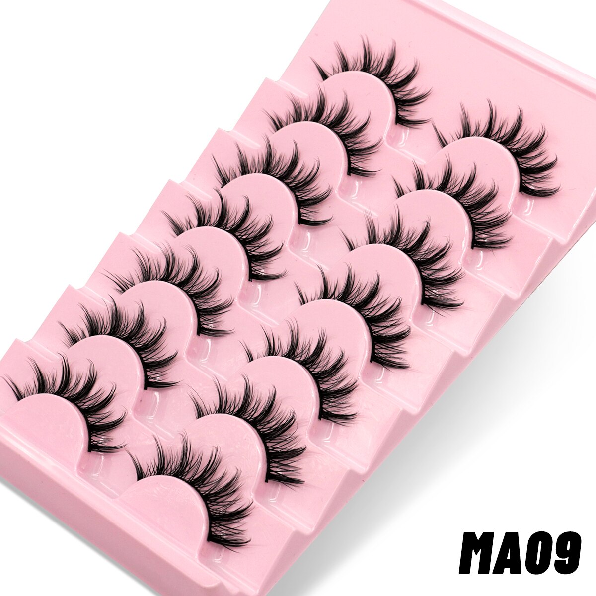 20 pairs Eyelashes Natural False Lashes 3D Manga Lashes y2k Winged Natural Realistic Cat Eye Eyelash Extension
