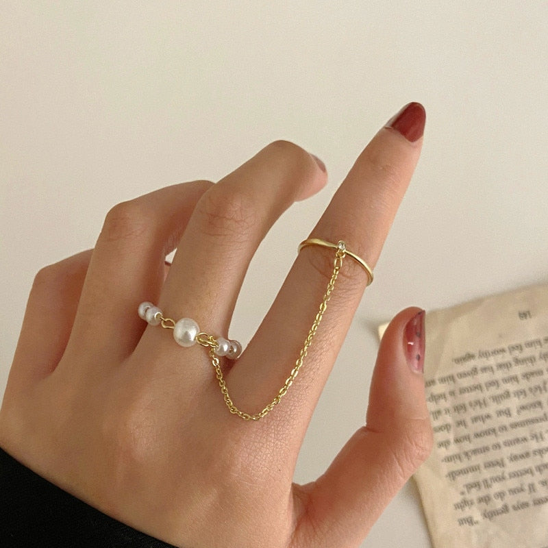 Vintage Bohemian Butterfly Gold Color Ring Sets Zircon Flower Leaf Open Rings for Women Simple Knuckle Accessories