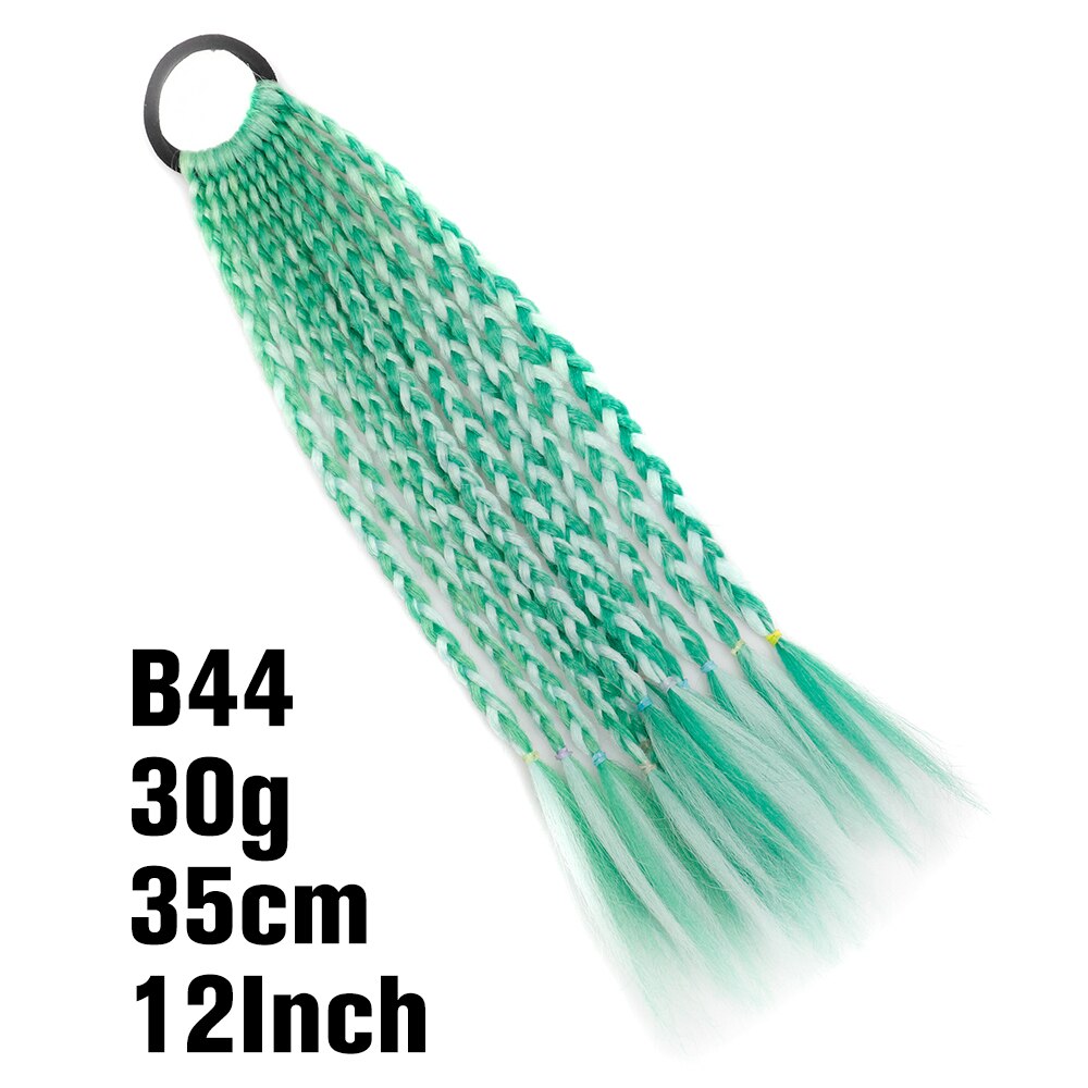 Synthetic Heat Resistant Braided Fishtail Fishbone Drawstring Ponytail Hairpiece Blonde Hair Extensions For Woman
