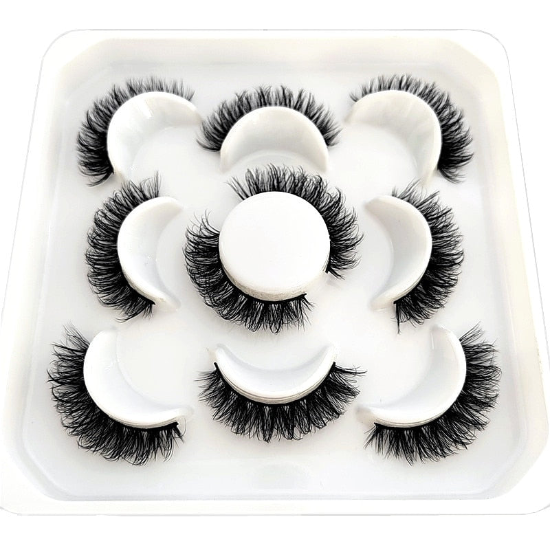 DD Curl 10-23mm Lashes 3D Mink Eyelashes Reusable Fluffy Strip Lashes eyelashes extensions