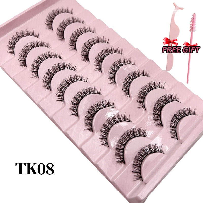 Russian Strip Lashes 25mm 3D Mink Volume Fluffy Natural False Eyelashes Thick Dramatic Mink Eyelashes
