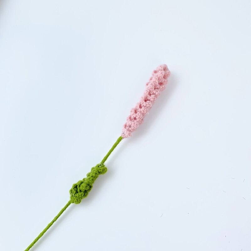 1pcs Hand-Knitted Flower Daisy Flower Lavender Sunflower Knitting Flower Knit Home Decor