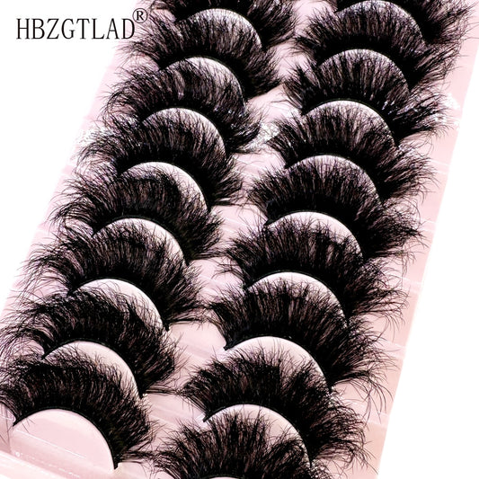 Fluffy Mink Lashes 8-25mm Lashes Dramatic Thick Volume Natural Eyelashes Eye Lashes 100% Cruelty Free Mink Eyelashes