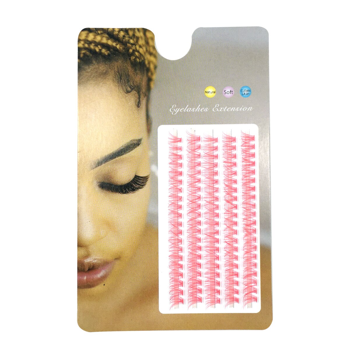 100Fans Large capacity Premade Volume Fans 30D-40D colored Eyelashes Short Stem mix colourful Lashes Extensions