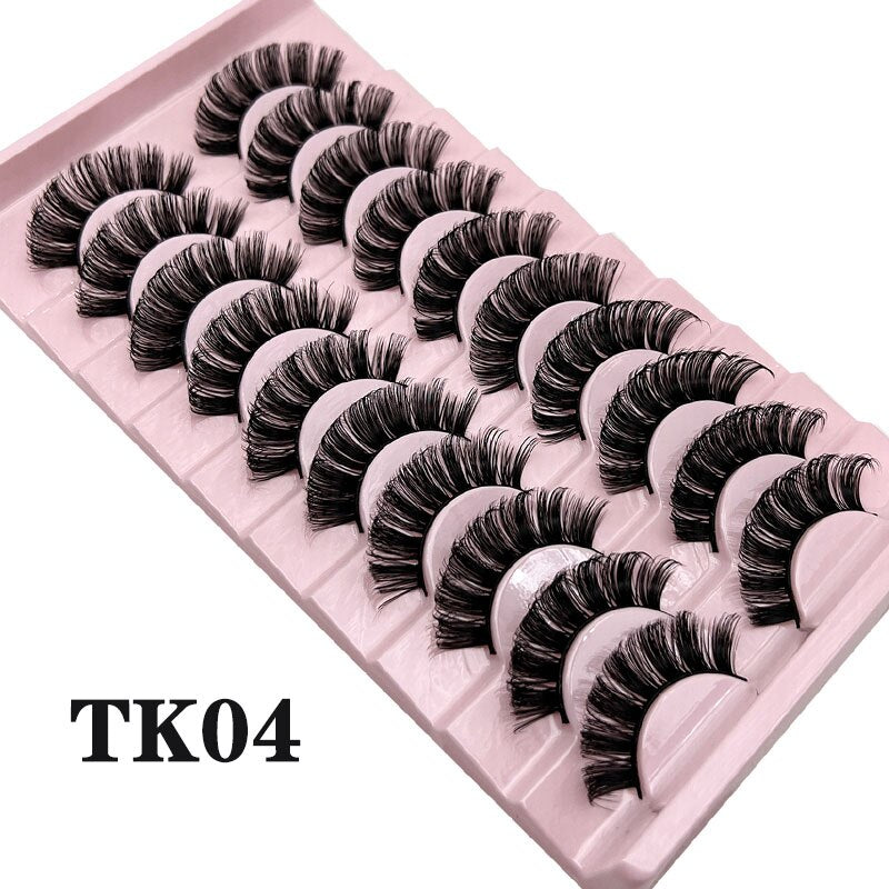 Fluffy Mink Lashes Russian Strip Lashes False Eyelashes Russian Volume Lashes