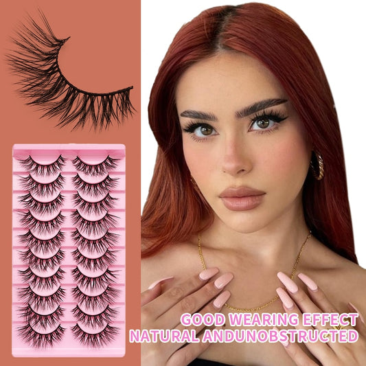 Lash L Warp Full Strip Eyelashes Korean Beauty Manga Lashes Fluffy