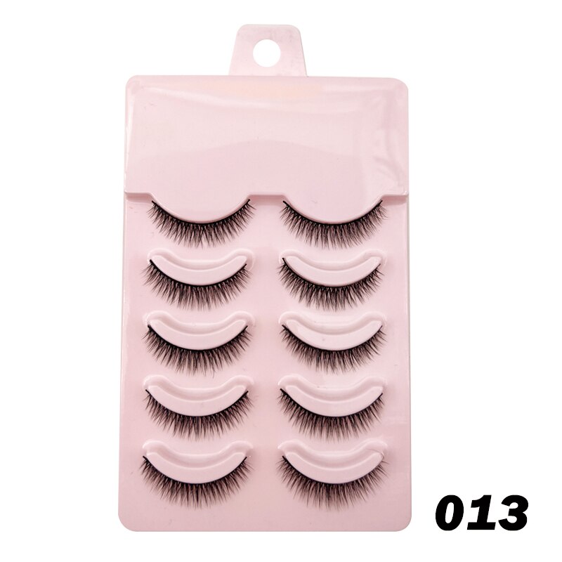 Manga Lashes 5pairs Natural Lashes 19 Styles of False Eyelashes Faux Cils Anime Lashes Soft  Daily Dating Lashes