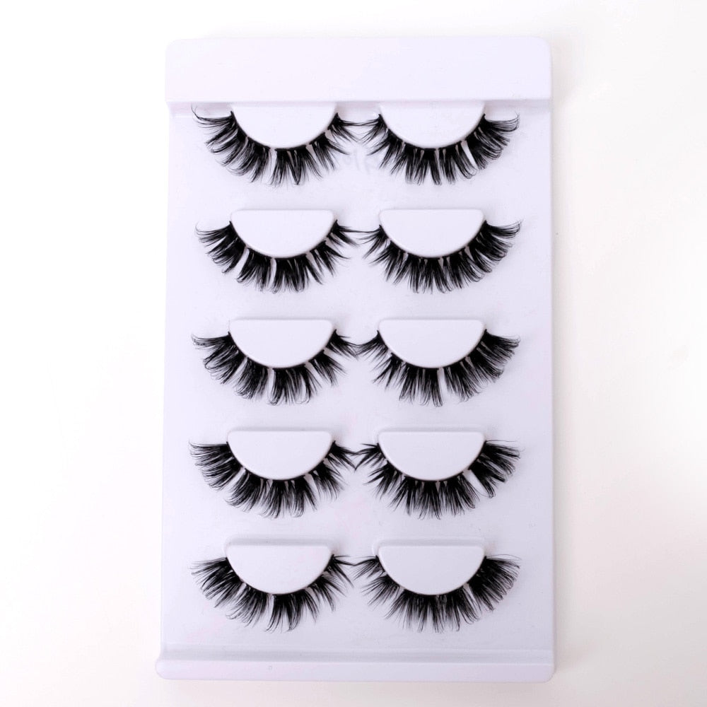 3/5Pairs Eyelash Beam Clusters Eyelash Extension DIY Individual Lashes Extension Half Segment Cluster Lashes