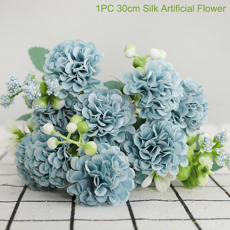 1PC Artificial Flowers Real Touch Artificial Moth Orchid Butterfly Peony Daisy For Home Table Wedding Festival Decoration
