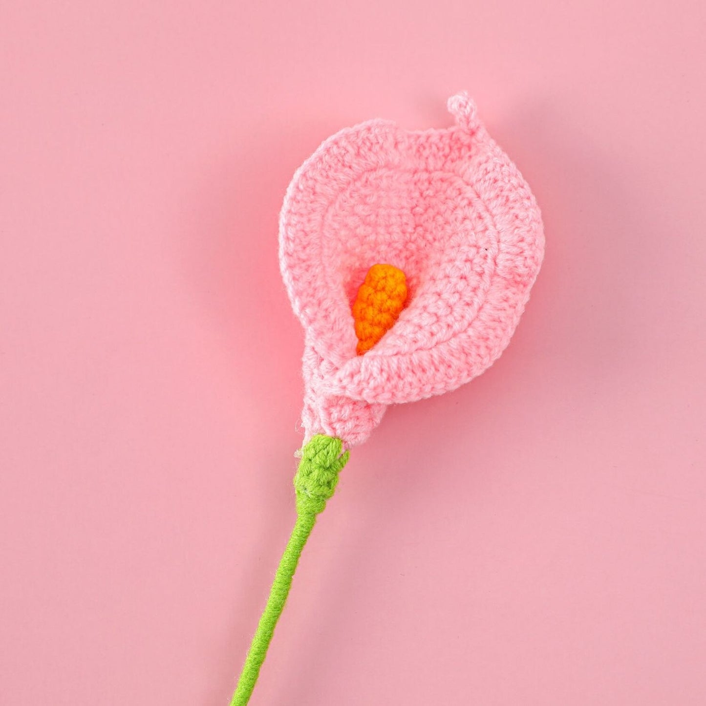 Knit Flower Lily Tulips Fake Flowers Bouquet Decoration Hand-woven Home Decorate Creative Knitting Flowers