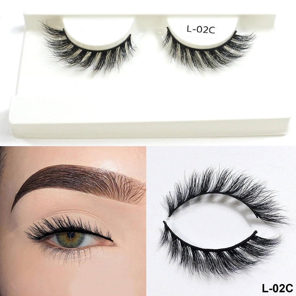 Cateye Lashes End Eye Elongate Fake Eyelashes Natural Winged Fox Eye Lashes Mink