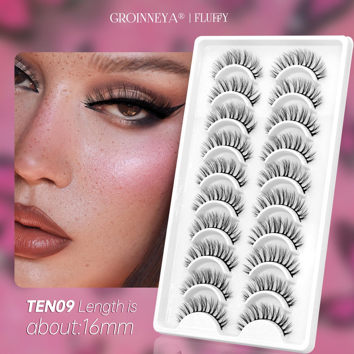 10 Pairs Natural False Eyelashes Fake Lashes Long 3d Mink Lashes Extension Eyelash Mink Eyelashes