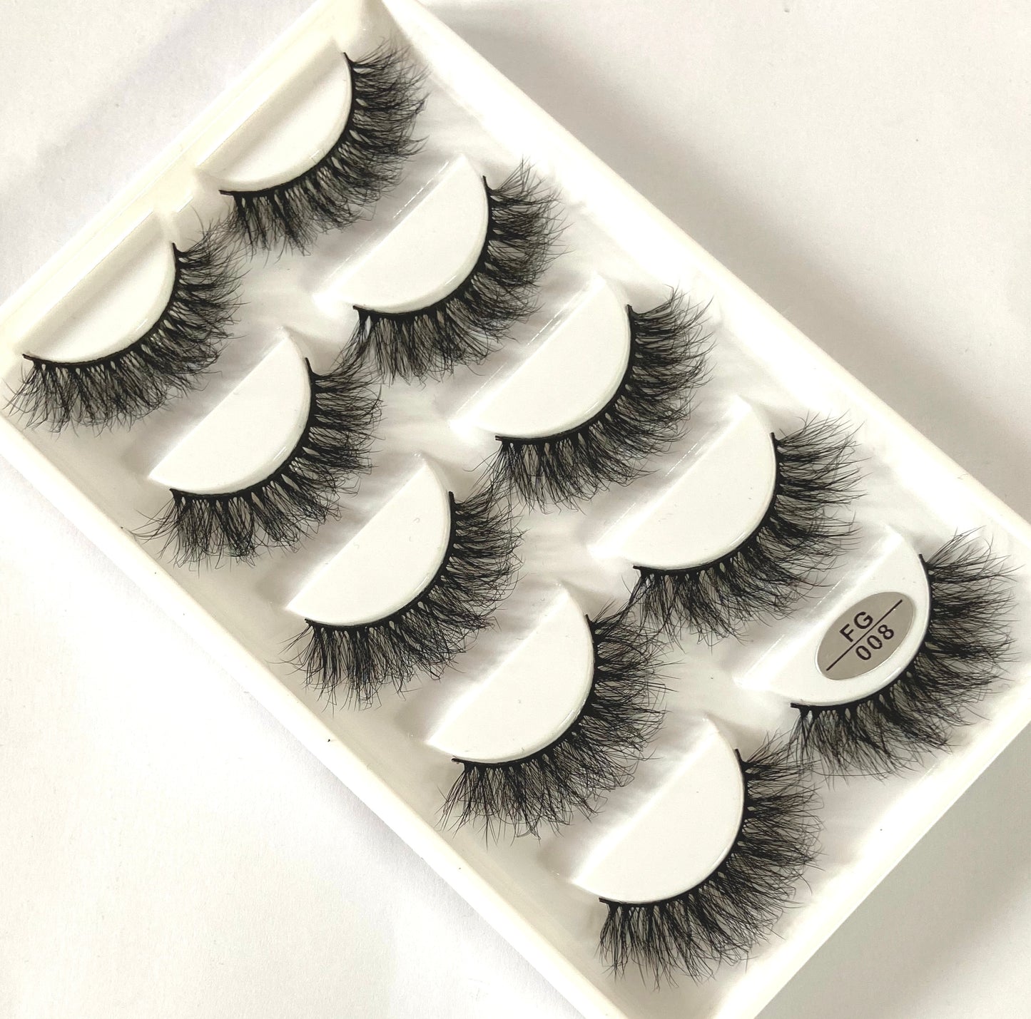 5 Pairs Handmade 3d mink lashes short False Eyelashes Dense Natural Long Messy Eye Lashes Reusable Stage False Eyelashes
