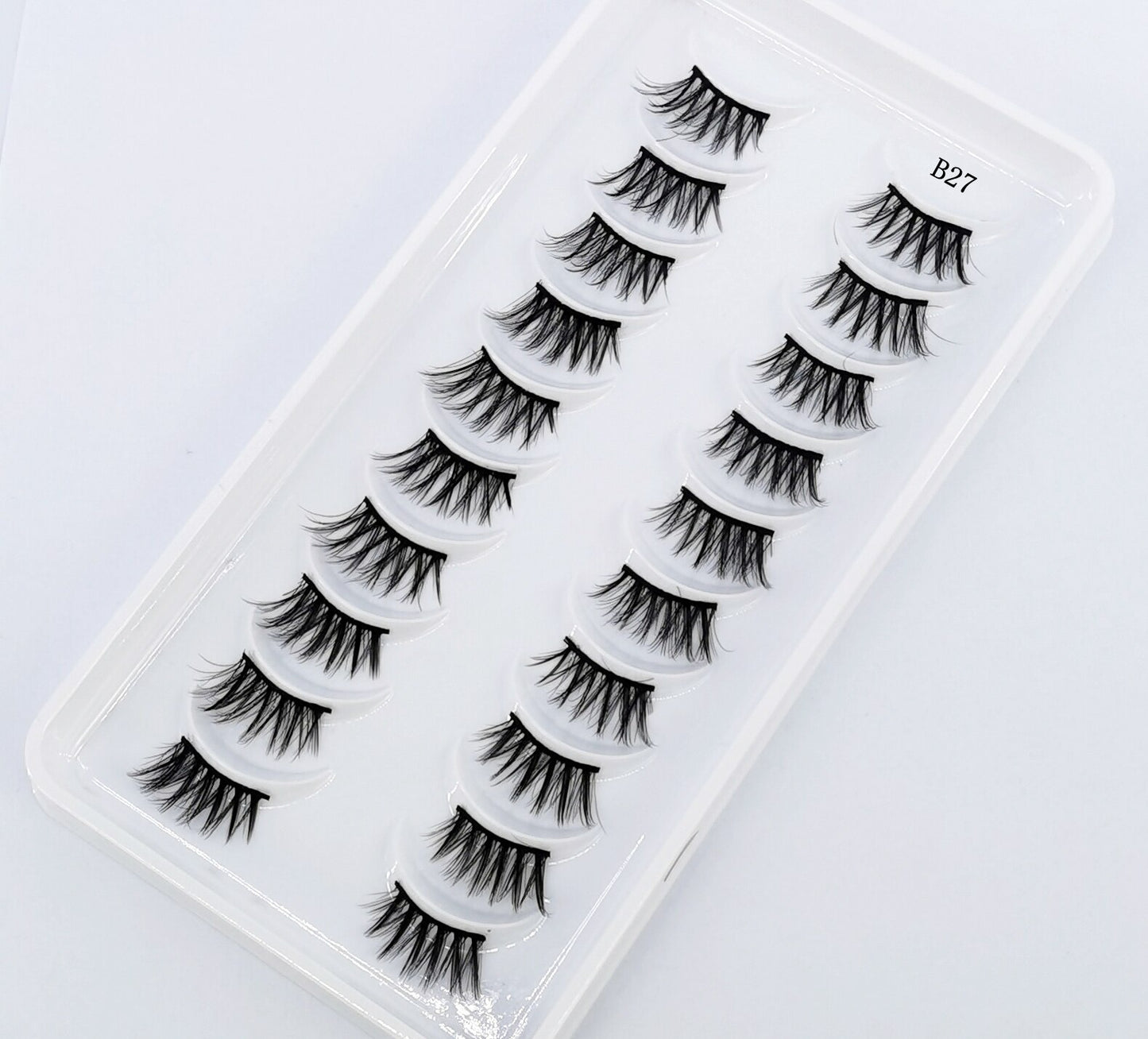 10 Pairs Crisscross Half Eye Lashes Natural False Eyelashes Handmade Faux 3D Mink Lashes Eyelash Extension