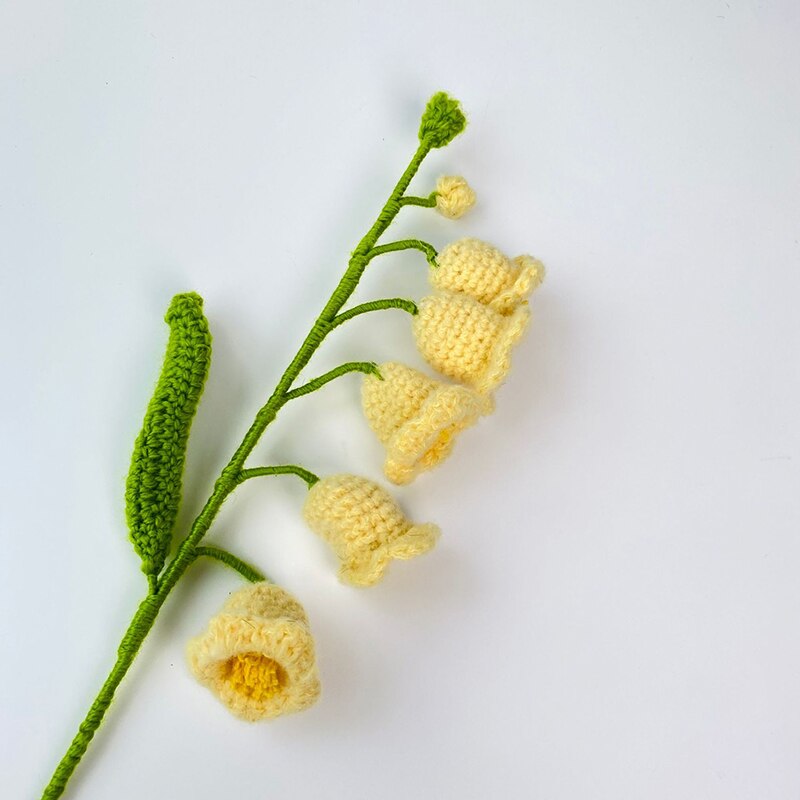 1pcs Hand-Knitted Flower Daisy Flower Lavender Sunflower Knitting Flower Knit Home Decor