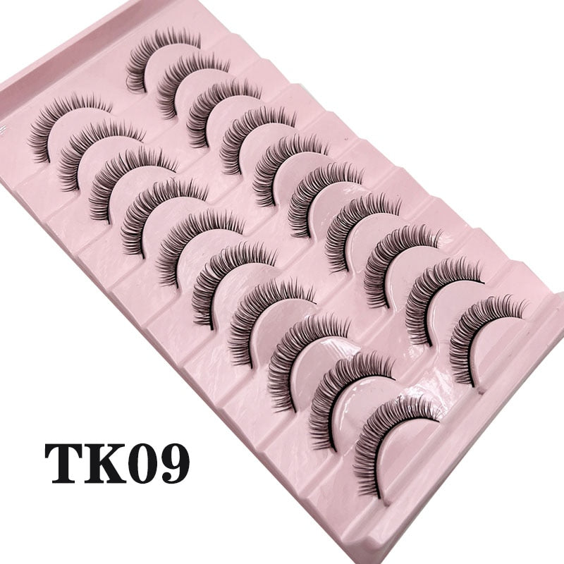 Fluffy Mink Lashes Russian Strip Lashes False Eyelashes Russian Volume Lashes