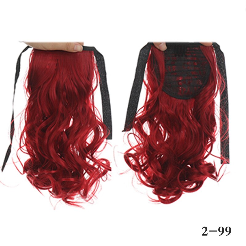 Concubine Synthetic Strappy Ponytail Hair Extensions False Tail Natural Hair Clip Horse tail Curly Organic For Women Wig