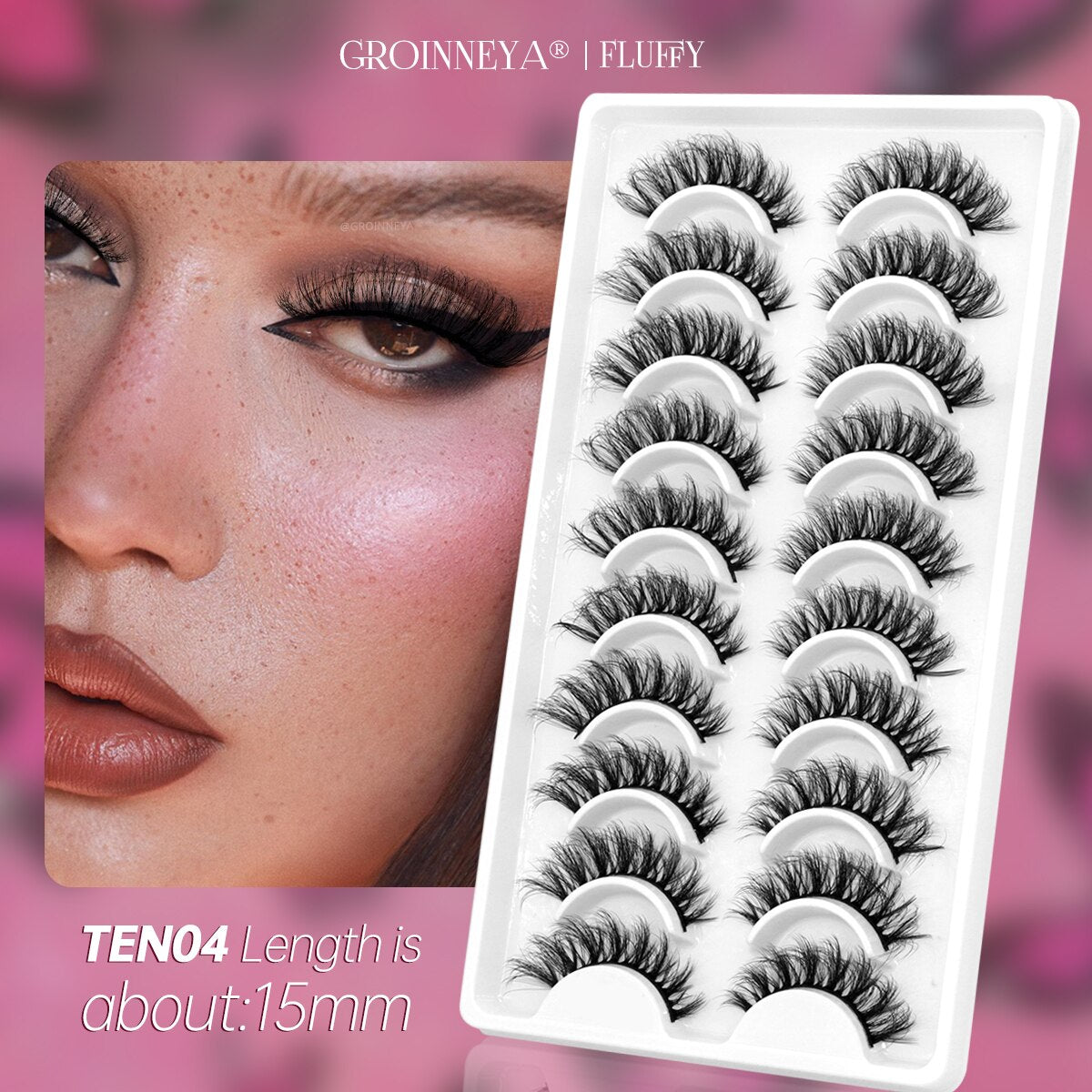 10 Pairs Natural False Eyelashes Fake Lashes Long 3d Mink Lashes Extension Eyelash Mink Eyelashes