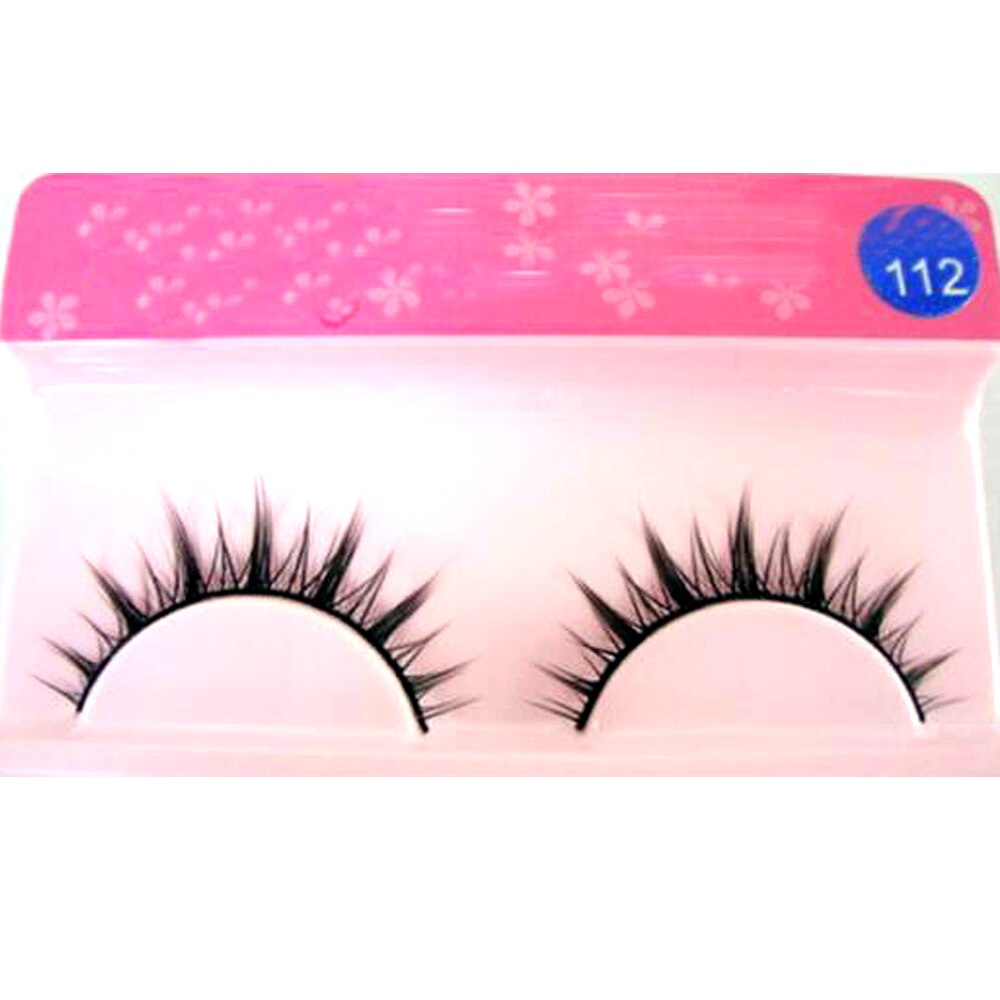 White Eyelashes Cosplay Makeup Natural Long Cross Strip False Eye Lashes