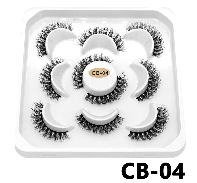 DD Curl 10-23mm Lashes 3D Mink Eyelashes Reusable Fluffy Strip Lashes eyelashes extensions
