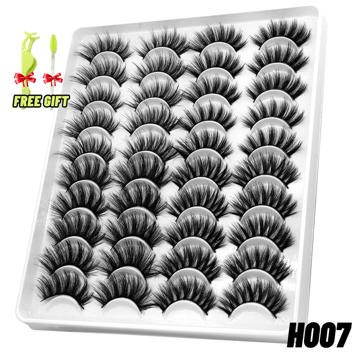 Eyelashes 3D Mink Lashes Fluffy Soft Wispy Natural Cross Eyelash Extension Reusable Lashes Mink False Eyelashes