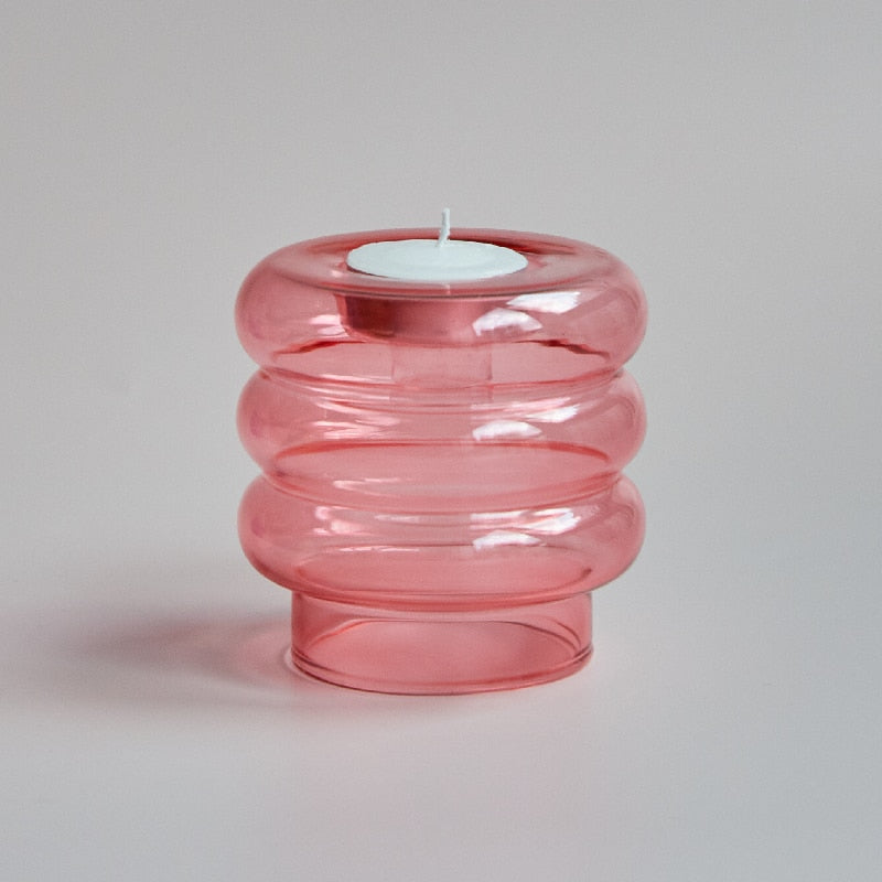 Dual Purpose Candlestick Taper Candle Holders Tealight Candlesticks for Home Decoration Party Vase Table Centerpiece