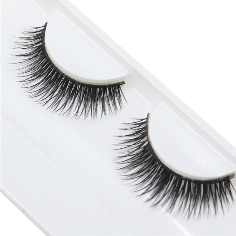 3 Pairs Mink Eyelashes Little Devil False Lash Extension Natural Fairy Wispy Lash Cross Curling Fairy False Eyelashes