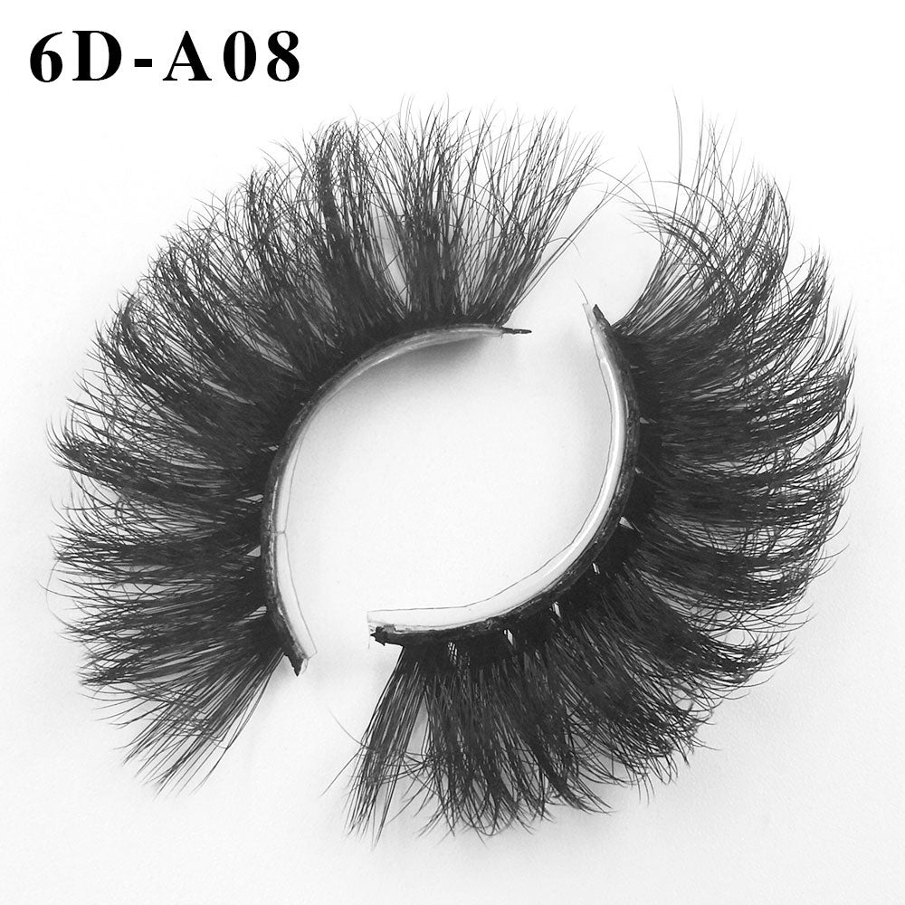 6D Mink Lashes 1/8 Pairs 25 MM Faux Mink Eyelashes Messy Series More Fluffy Dramatic Long False Eyelashes