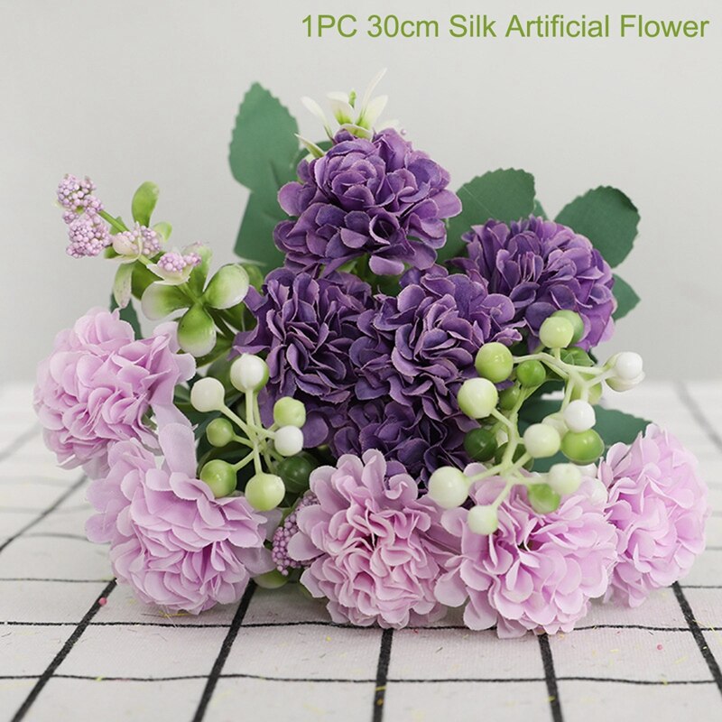 1PC Artificial Flowers Real Touch Artificial Moth Orchid Butterfly Peony Daisy For Home Table Wedding Festival Decoration