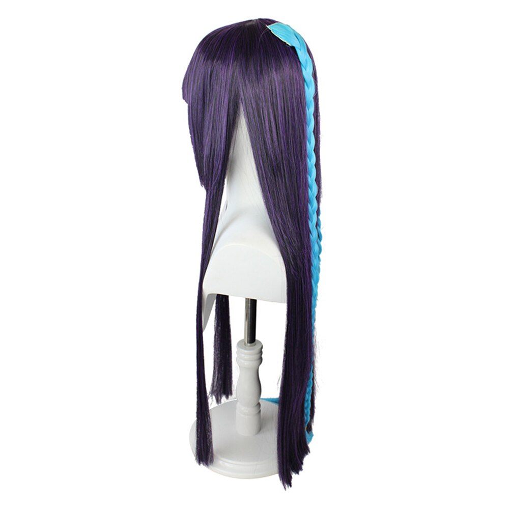 Genshin Impact Yun Jin Long Wig With Braids Cosplay Costume Long Straight Hair With Bangs Synthetic Wig Halloween Party Wig