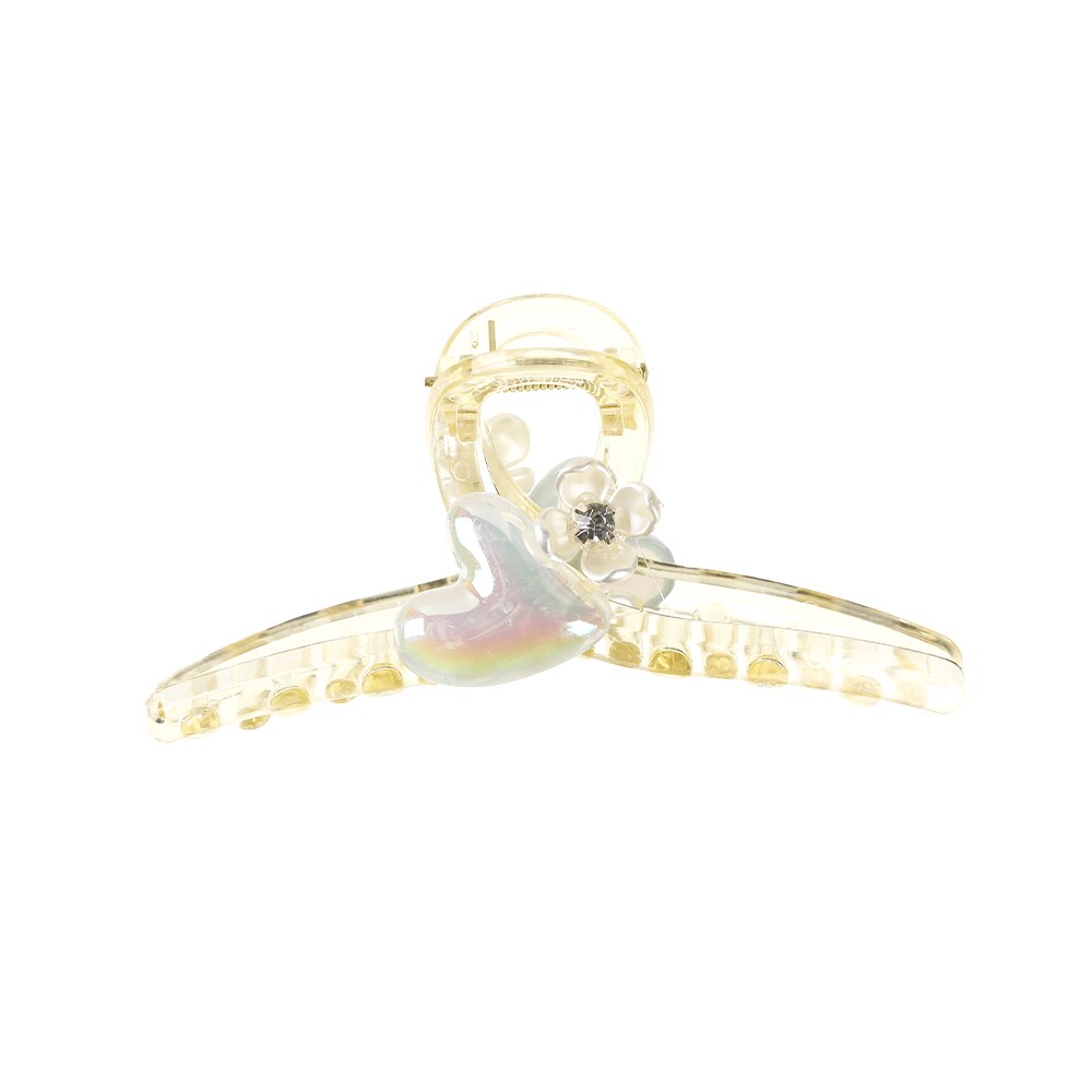 Chic Pearls Hair Claws Elegant Handmade Butterfly Hair Clips Temperament Hairpins Crab Headwear