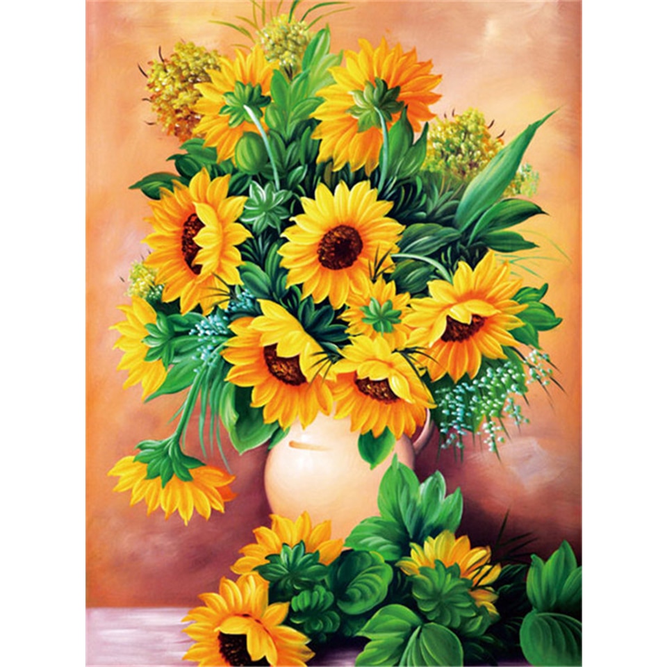 Diamond painting 5D Flower Diamond Mosaic Full Round Diamond  Embroidery DIY Rhinestone Cross stitch Home Decor Diamond painting