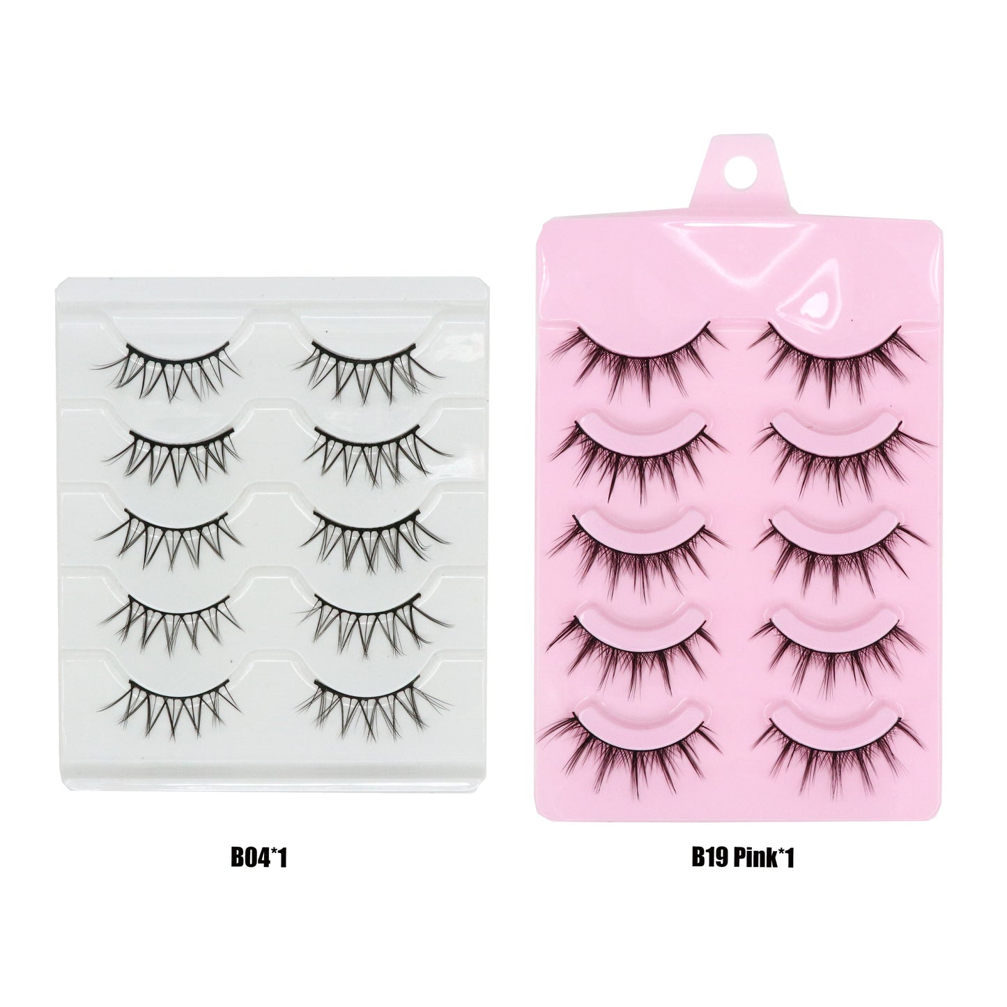 5 Pair Manga Lashes Little Devil Anime Cosplay Natural Wispy Fairy Cross Lashes Manga Fake Eyelashes