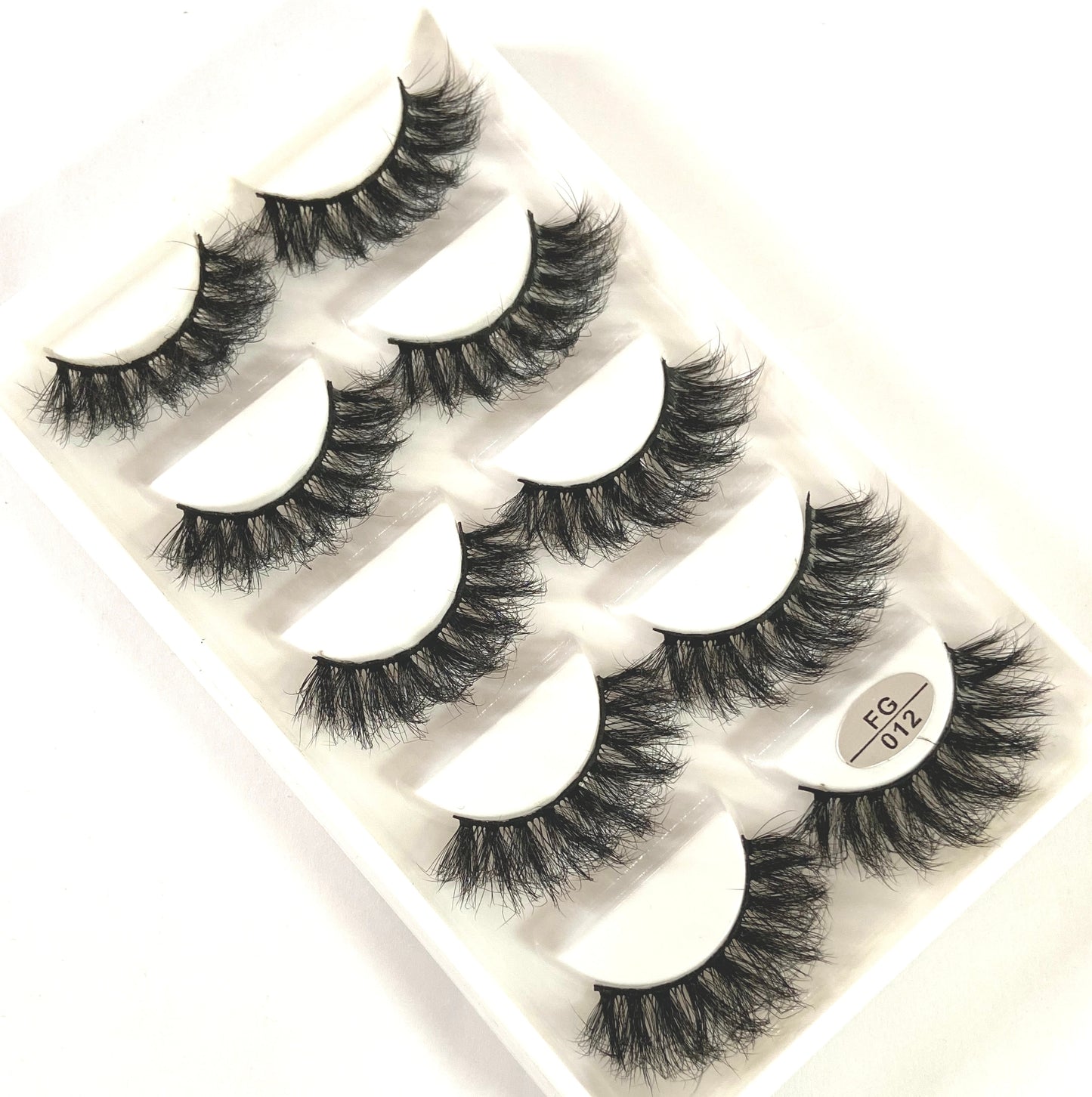 5 Pairs Handmade 3d mink lashes short False Eyelashes Dense Natural Long Messy Eye Lashes Reusable Stage False Eyelashes