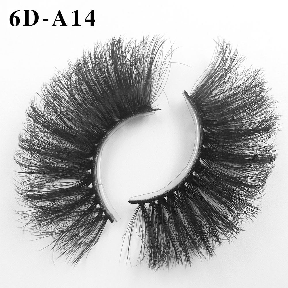 6D Mink Lashes 1/8 Pairs 25 MM Faux Mink Eyelashes Messy Series More Fluffy Dramatic Long False Eyelashes