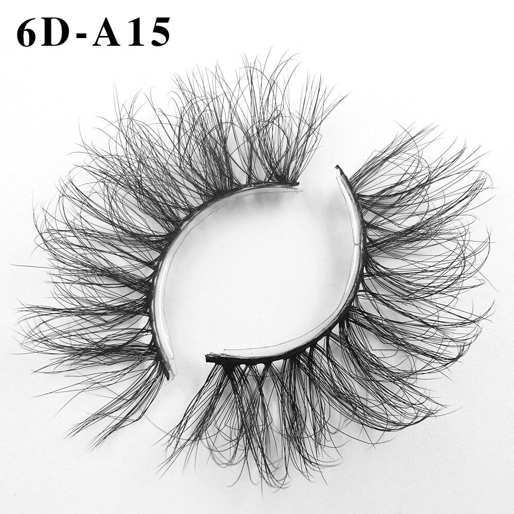 6D Mink Lashes 1/8 Pairs 25 MM Faux Mink Eyelashes Messy Series More Fluffy Dramatic Long False Eyelashes