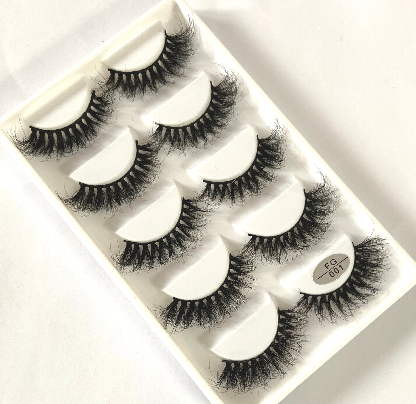 5 Pairs Handmade 3d mink lashes short False Eyelashes Dense Natural Long Messy Eye Lashes Reusable Stage False Eyelashes