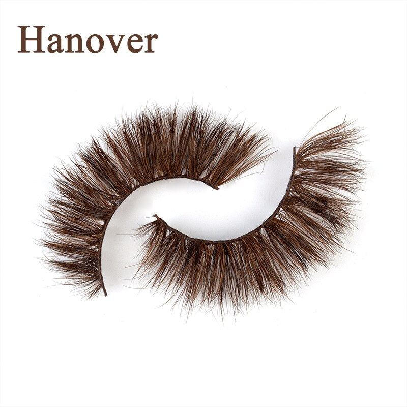 Mink Brown Lashes Extensions Colored Cat Eyelashes Natural Wispy Short Fake Eyelashes Maquiagem Faux Cils