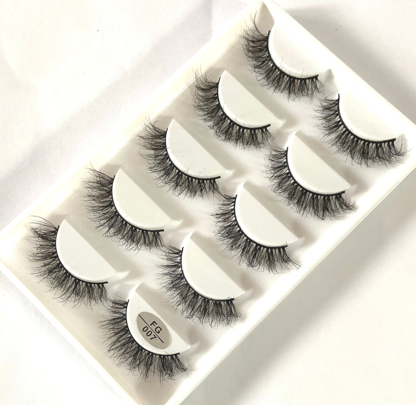 5 Pairs Handmade 3d mink lashes short False Eyelashes Dense Natural Long Messy Eye Lashes Reusable Stage False Eyelashes