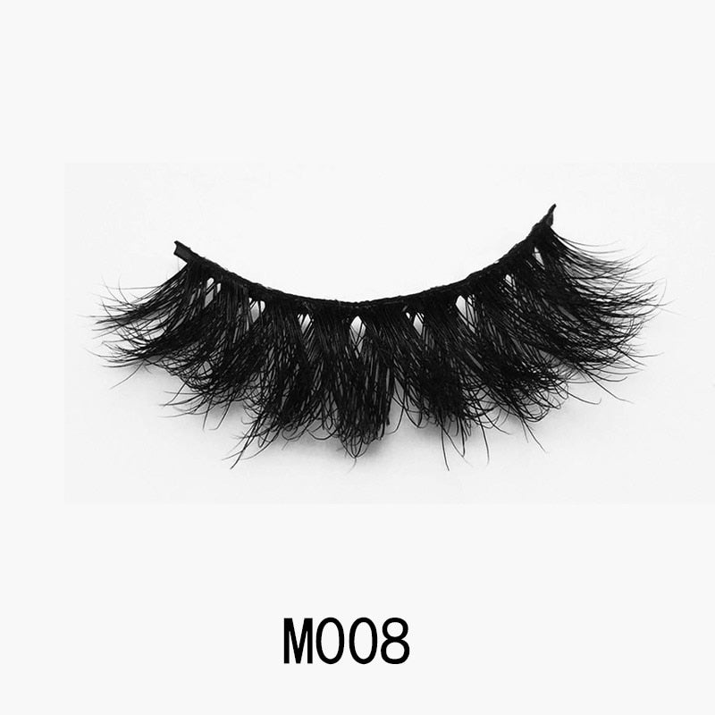 Handmade Mink Eyelashes 3D Curl Winged Natural Realistic Messy End Eye Elongated Thick False Eyelashes Soft Fake Eyelashes
